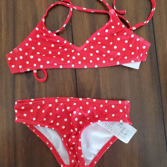 Red and White Bikini - Picture 2 of 2